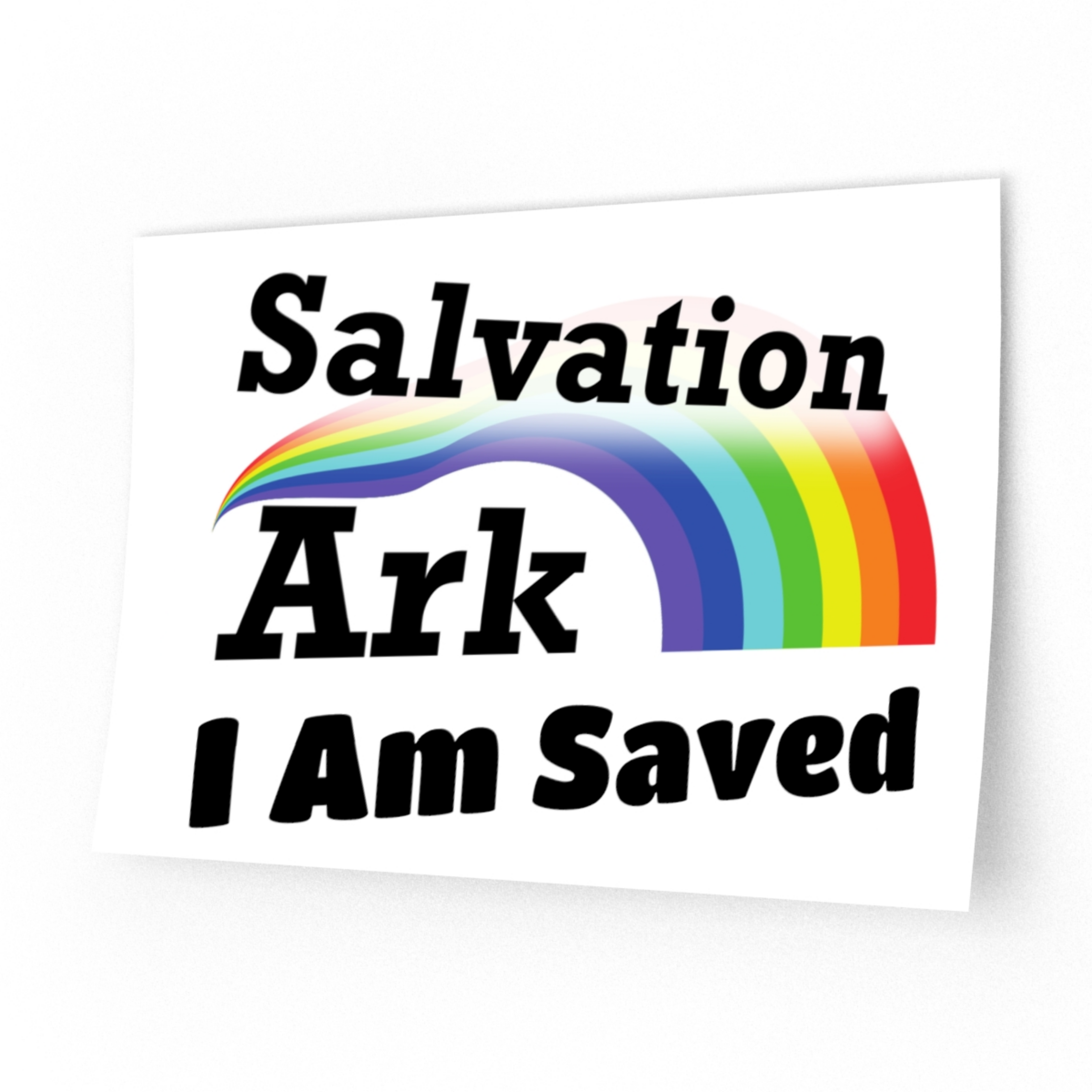 wall decal with salvation ark i am saved